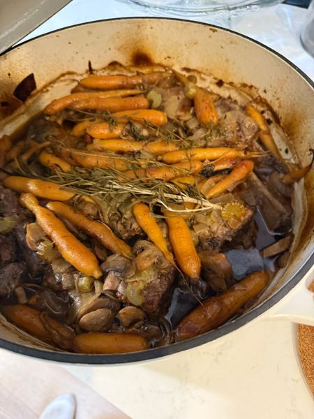 pot roast with carrots
