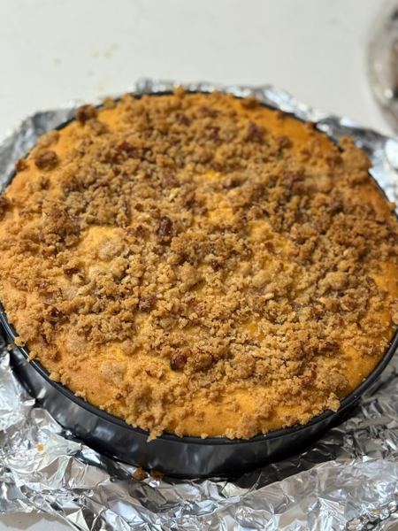 streusel cheesecake